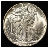 1943 WALKING LIBERTY HALF DOLLAR BU