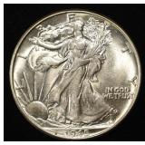 1945 WALKING LIBERTY HALF DOLLAR BU