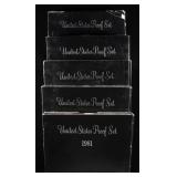 (5) 1981 US MINT PROOF SETS