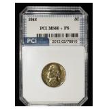 1942 JEFFERSON NICKEL PCI SUPERB GEM BU FS