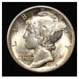 1916 MERCURY DIME GEM BU