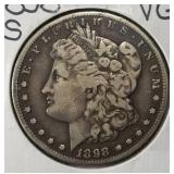 1898-S MORGAN DOLLAR VG
