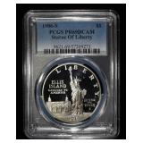 1986-S $1 COMMEM STATUE OF LIBERTY PCGS PR69 DCAM