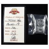 'F' COVID 2.2 OZ 0.999 SILVER BAR