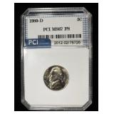 1980-D JEFFERSON NICKEL PCI SUPERB GEM BU FS