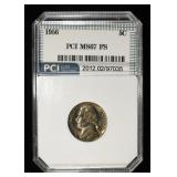 1956 JEFFERSON NICKEL PCI SUPERB GEM BU FS