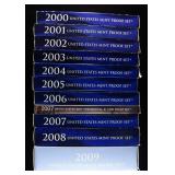 2000-2009 US PROOF SETS