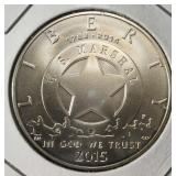 2015-P $1 COMMEM U.S. MARSHALS SERVICE 225TH ANNIV
