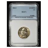 1962-D WASHINGTON QUARTER NNC SUPERB GEM BU