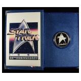 1991 STAR TREK 25TH ANNIV. 1 0Z .999 SILVER ROUND