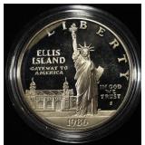 1986-S COMMEM $1 90% SILVER PR