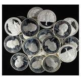 (20) 90% SILVER STATE QUARTERS PROOF