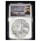 2015 AMERICAN SILVER EAGLE NGC MS70