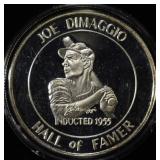 JOE DIMAGGIO 1 OZ 0.999 SILVER ROUND