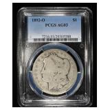 1892-O MORGAN DOLLAR PCGS AG03