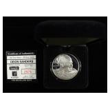 DEION SANDERS COMMEM 0.999 SILVER MEDALLION