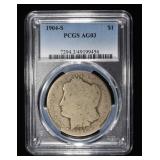 1904-S MORGAN DOLLAR PCGS AG03