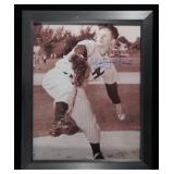 WHITEY FORD 8X10 SIGNED PHOTO FRAMED W/ COA