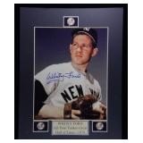 WHITEY FORD SIGNED 8X10 MATTED PHOTO