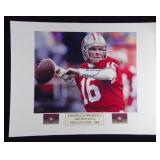 JOE MONTANA SIGHED 8X10 PHOTO MATTED