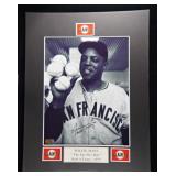 WILLIE MAYS SIGNED 8X10 MATTED PHOTO