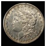 1897-S MORGAN DOLLAR CH AU