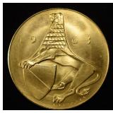 1963 GOLD SWISS SHOOTING MEDAL SCHUTZENFEST ZURICH