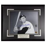 MICKEY MANTLE SIGNED PHOTO 8 X 10 MATTED W/ COA