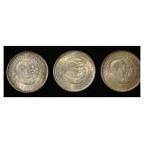 (3) 1952 WASH /CARVER COMMEM HALVES AU