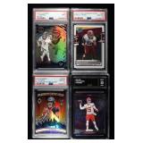 (3) PSA GRADED & GMA GRADED FOOTBALL CARDS
