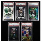 (5) PSA GRADED FOOTBALL CARDS