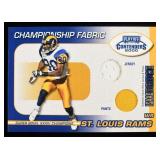 CHAMPIONSHIP FABRIC ISAAC BRUCE FOOTBALL CARD