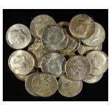 (20) 40% SILVER KENNEDY HALF DOLLARS