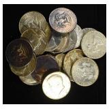 (20) 40% SILVER KENNEDY HALF DOLLARS