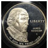 1993-S $1 JAMES MADISON BILL OF RIGHTS PR