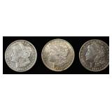 1921-P,D,S MORGAN DOLLARS