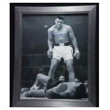 MUHAMMAD ALI 8X10 SIGNED PHOTO FRAMED W/ COA