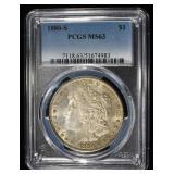 1880-S MORGAN DOLLAR PCGS MS63