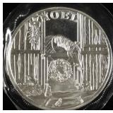 2002 NOEL 1 OZ 0.999 SILVER ROUND