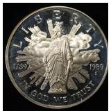 1989-S $1 COMMEM CONGRESS BICENNIAL PR DCAM