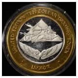 LUXOR 0.999 SILVER CASINO TOKEN