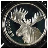 MOOSE 1 OZ 0.999 SILVER ROUND