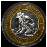 GOLD COUNTRY 0.999 SILVER CASINO TOKEN