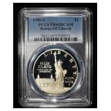 1986-S $1 COMMEM STATUE OF LIBERTY PCGS PR69 DCAM