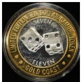 GOLD COAST 0.999 SILVER CASINO TOKEN