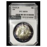 1988 AMERICAN SILVER EAGLE PCI PERFECT GEM BU