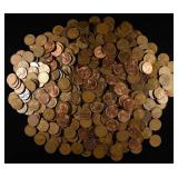 (500) WHEAT CENTS MIXED DATES