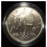 1966-D $1 COMMEM OLYMPIC HIGH JUMP
