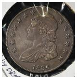 1834 CAPPED BUST HALF DOLLAR LOVELY ORIG. UNC.