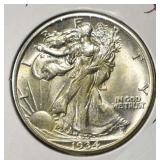 1934 WALKING LIBERTY HALF DOLLAR CH BU